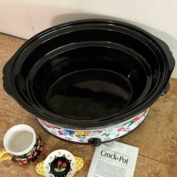 Mary Engelbreit Special Edition Rival Crock‎ Pot  6 Qt. crockpot EUC Rare - Picture 3 of 13